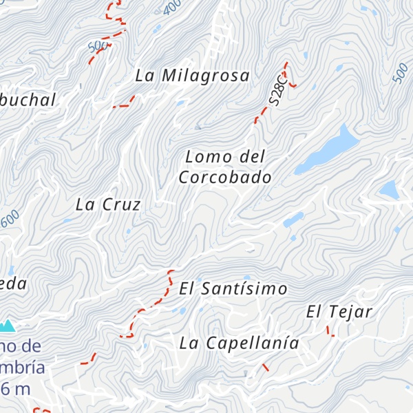 Map of Lomo del Corcovado