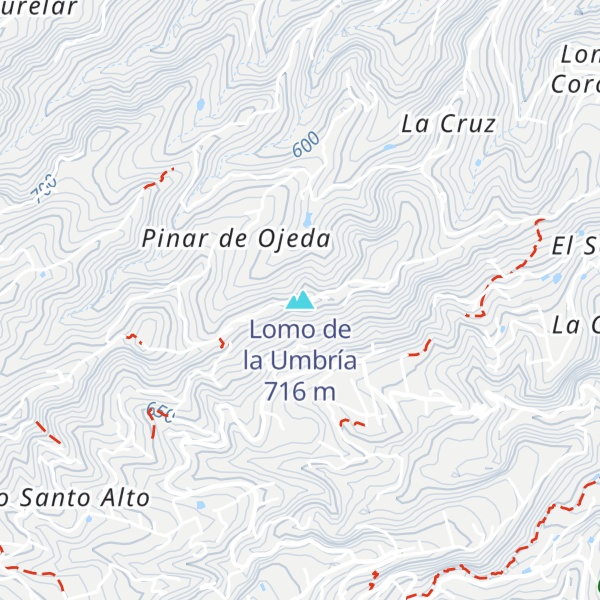 Map of Lomo de la Umbría