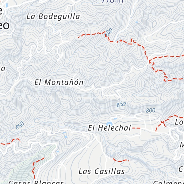 Map of Montaña de los Cardos