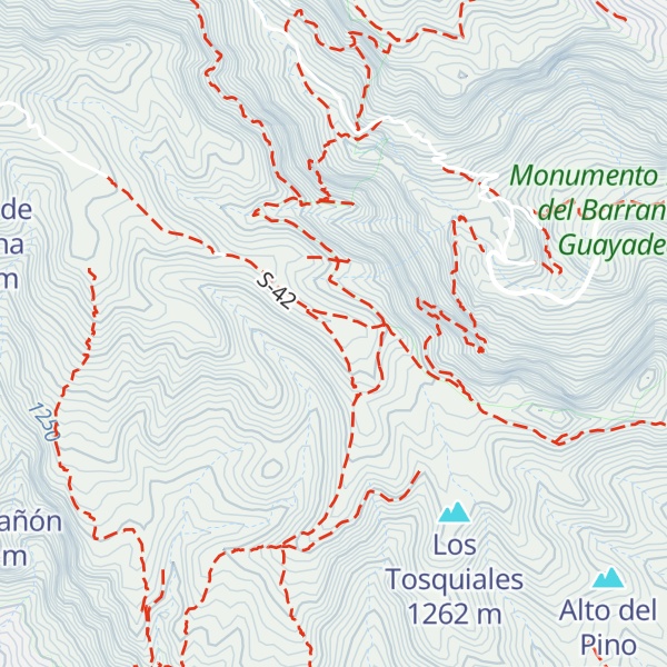 Map of Lomo de los Cardos