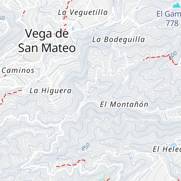 Map of Montañón