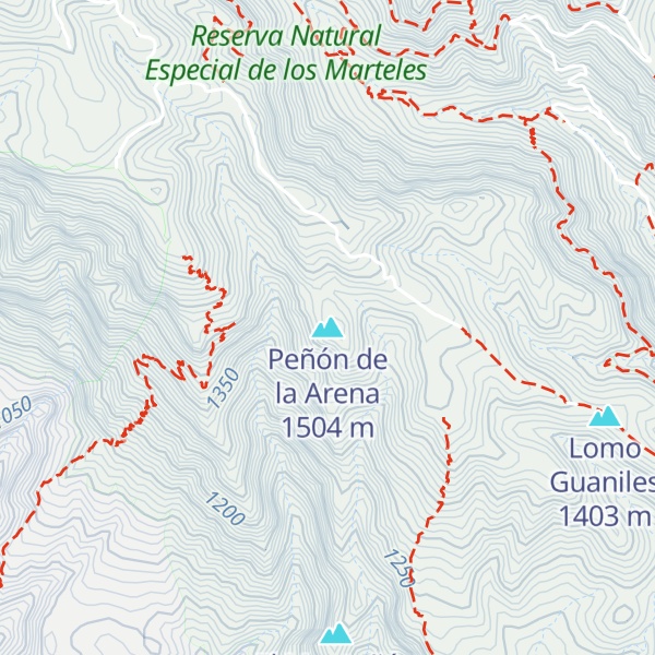 Map of Peñón de la Arena