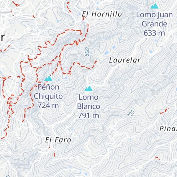 Map of Lomo Blanco