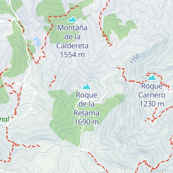 Map of Roque de la Retama