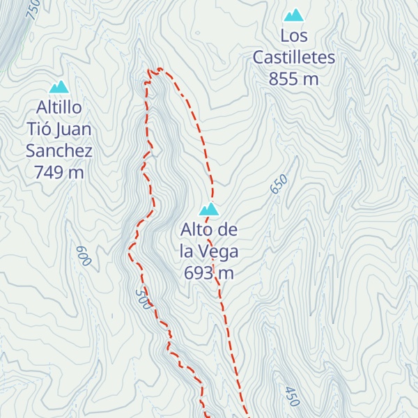 Map of Alto de la Vega