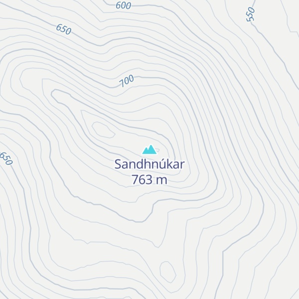 Map of Sandhnúkar
