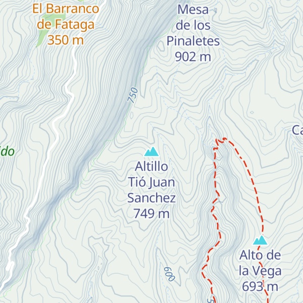 Map of Altillo Tió Juan Sanchez