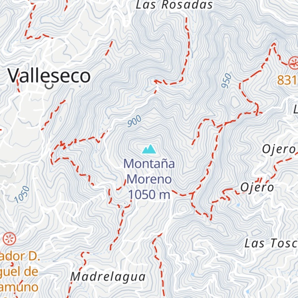 Map of Montaña Moreno
