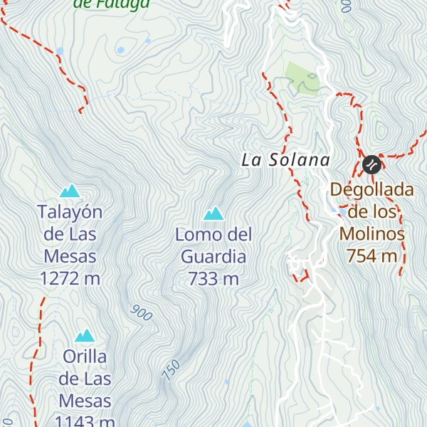 Map of Lomo del Guardia