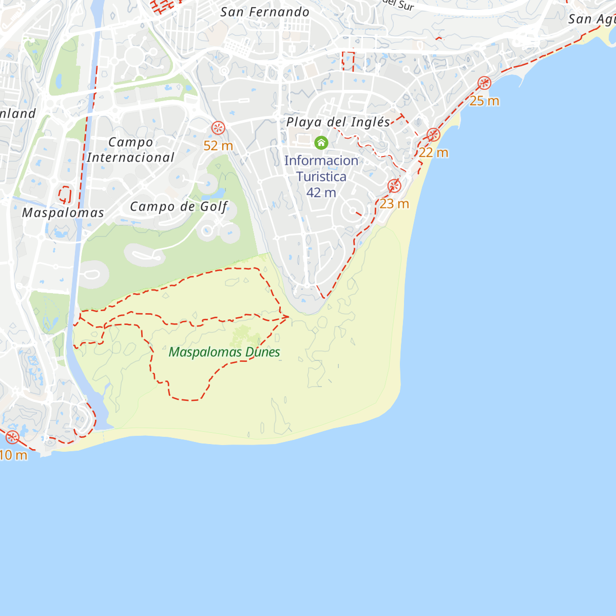 Dunas Information Point map