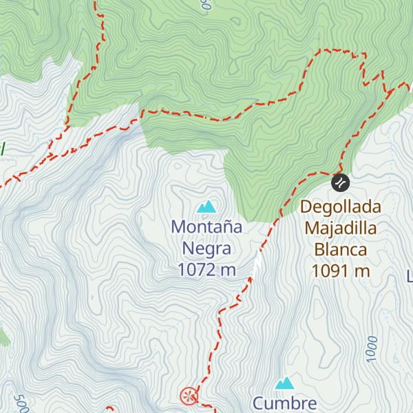 Map of Montaña Negra