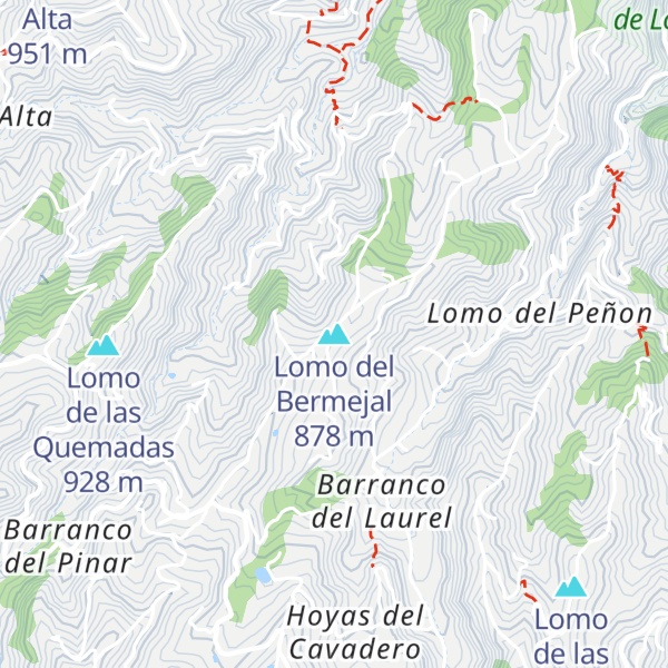 Map of Lomo del Bermejal