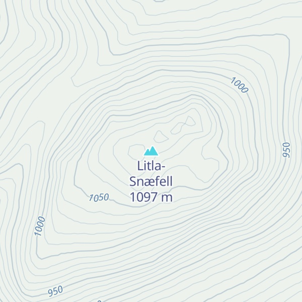 Map of Litla-Snæfell