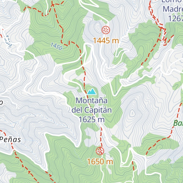 Map of Montaña del Capitán