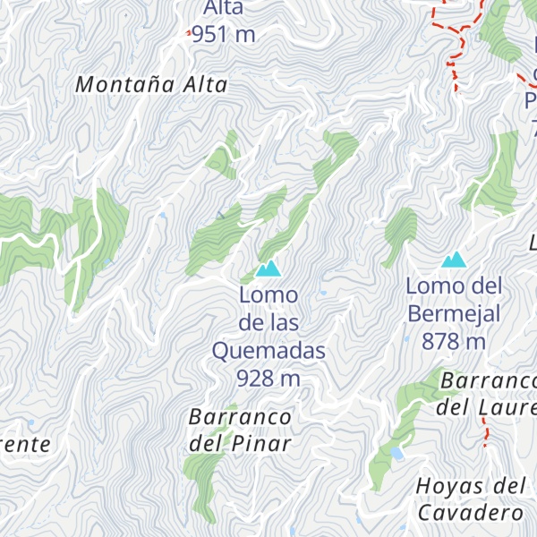 Map of Lomo de las Quemadas