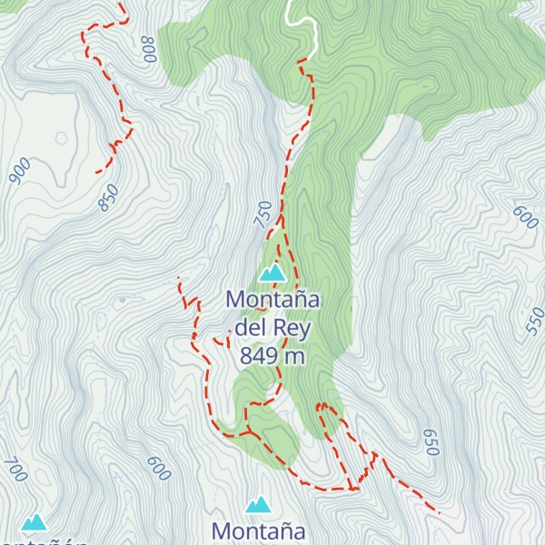 Map of Montaña del Rey