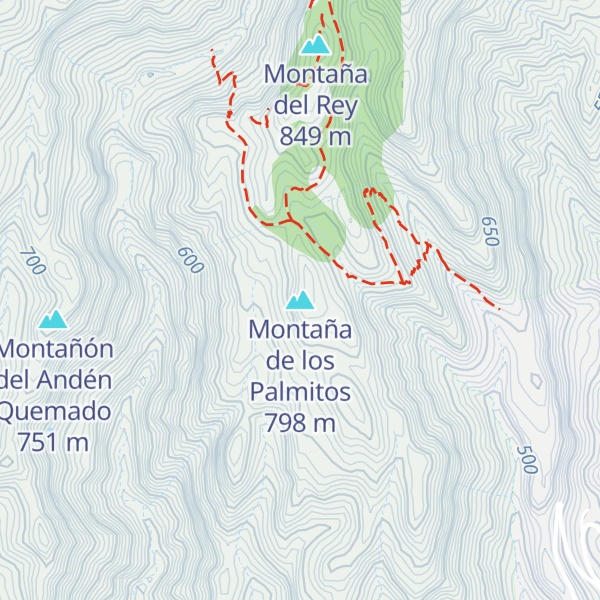 Map of Montaña de los Palmitos