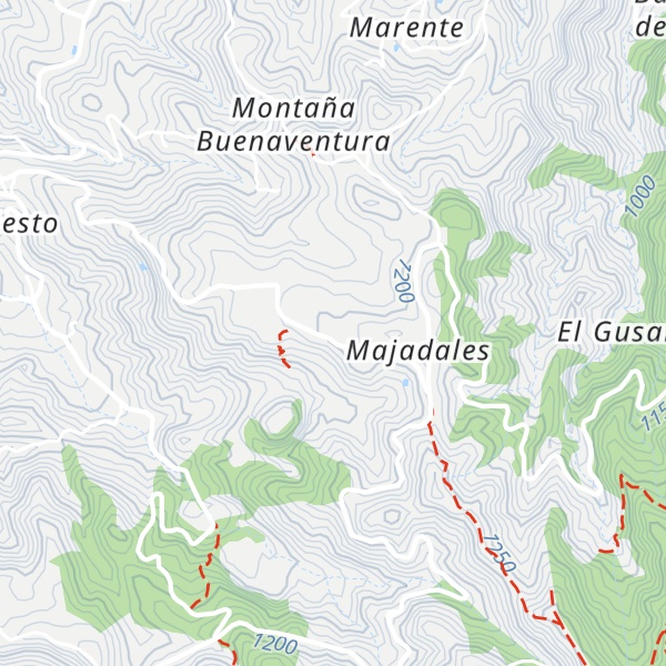 Map of Lomo de las Mesas