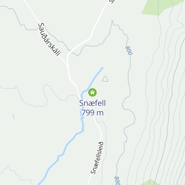 Map of Snæfell