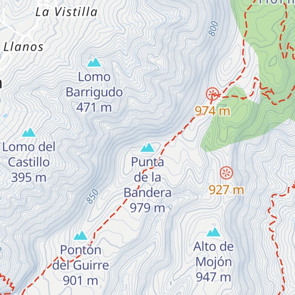 Map of Punta de la Bandera