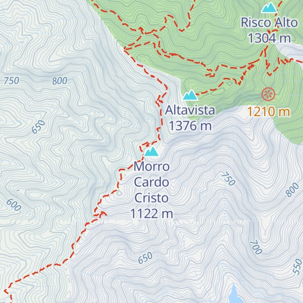 Map of Morro Cardo Cristo