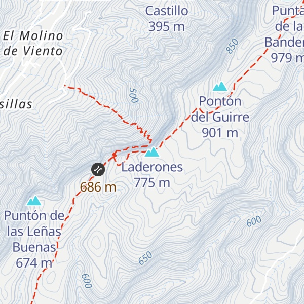 Map of Laderones