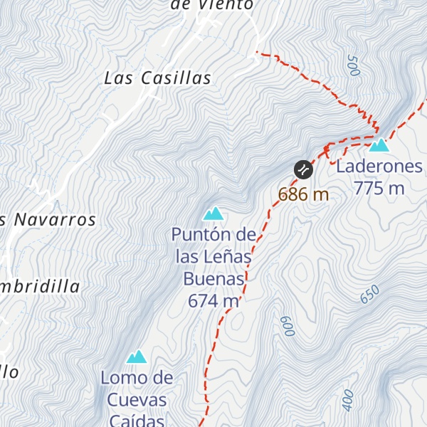 Map of Puntón de las Leñas Buenas