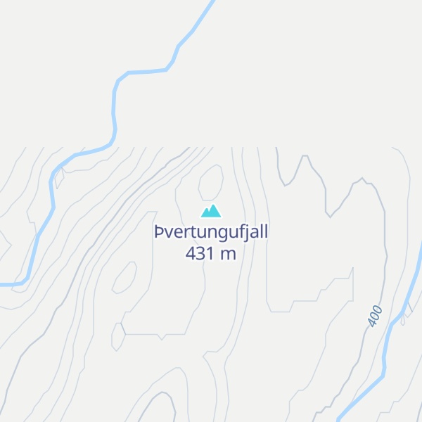 Map of Þvertungufjall