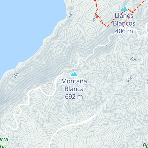 Map of Montaña Blanca
