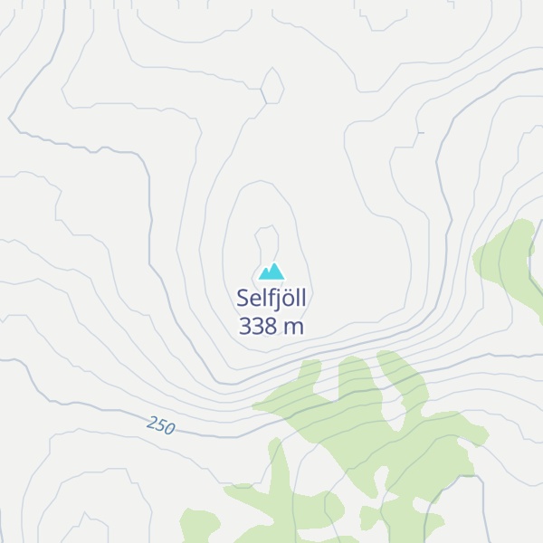 Map of Selfjöll