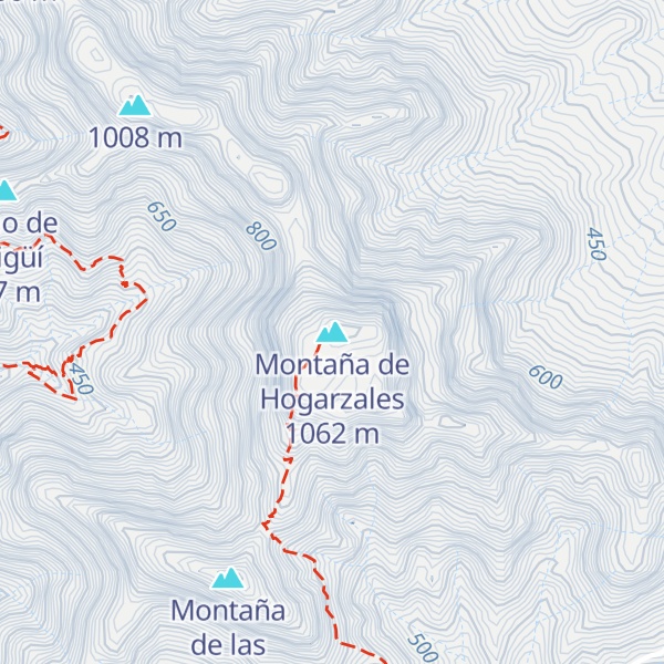 Map of Montaña de Hogarzales