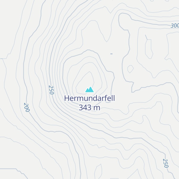 Map of Hermundarfell