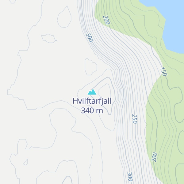 Map of Hvilftarfjall