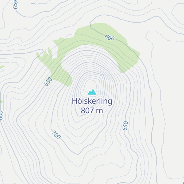 Map of Hólskerling