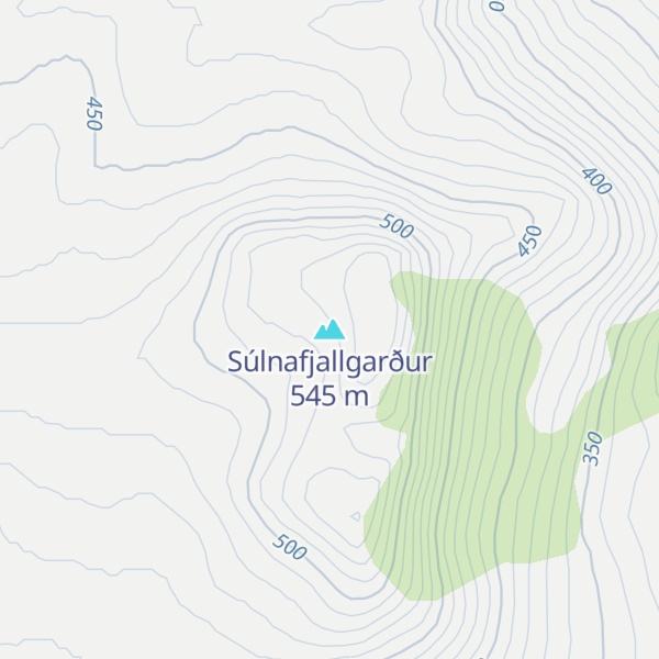 Map of Súlnafjallgarður