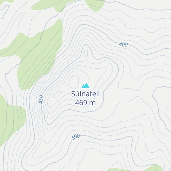 Map of Súlnafell