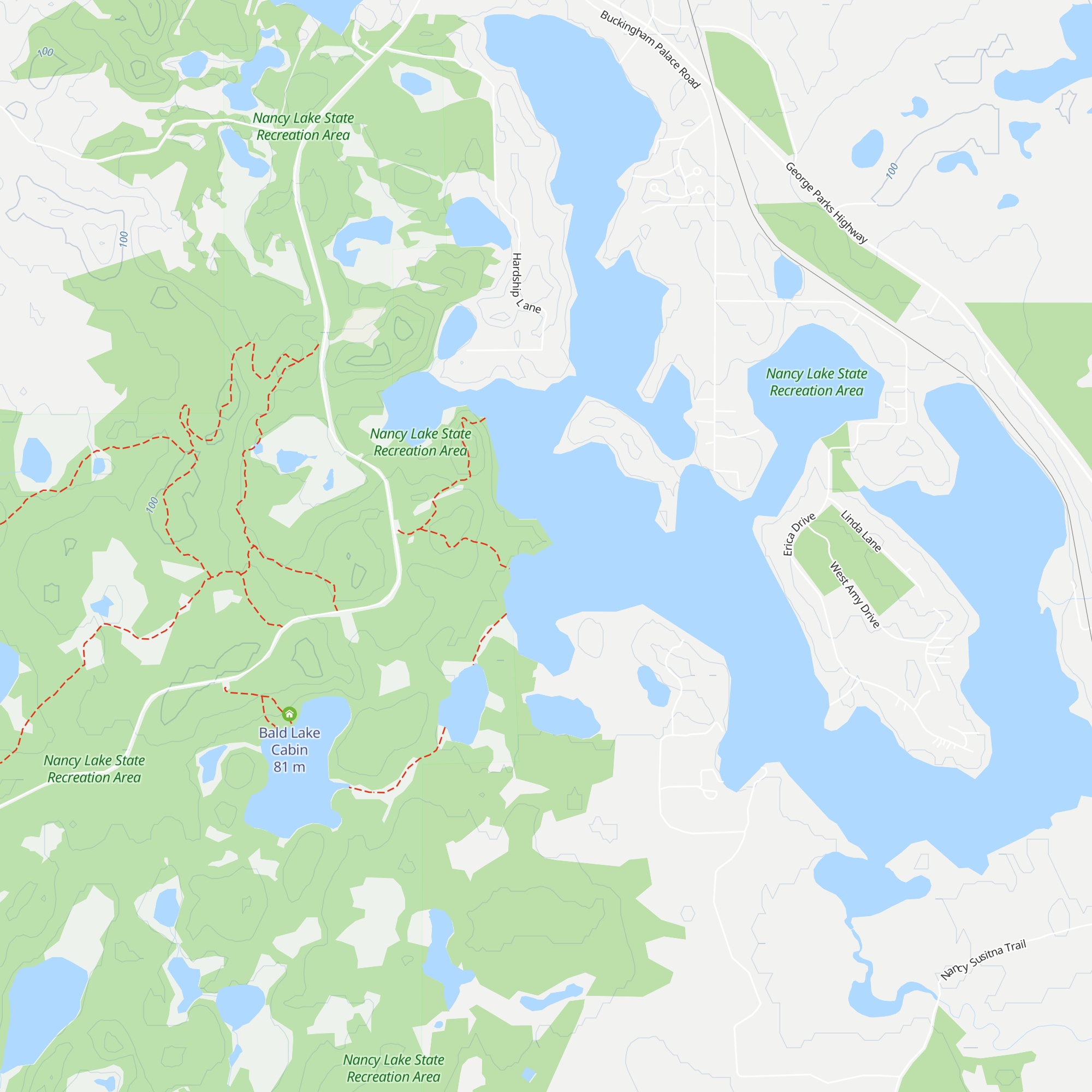 Nancy Lake #3 Cabin map