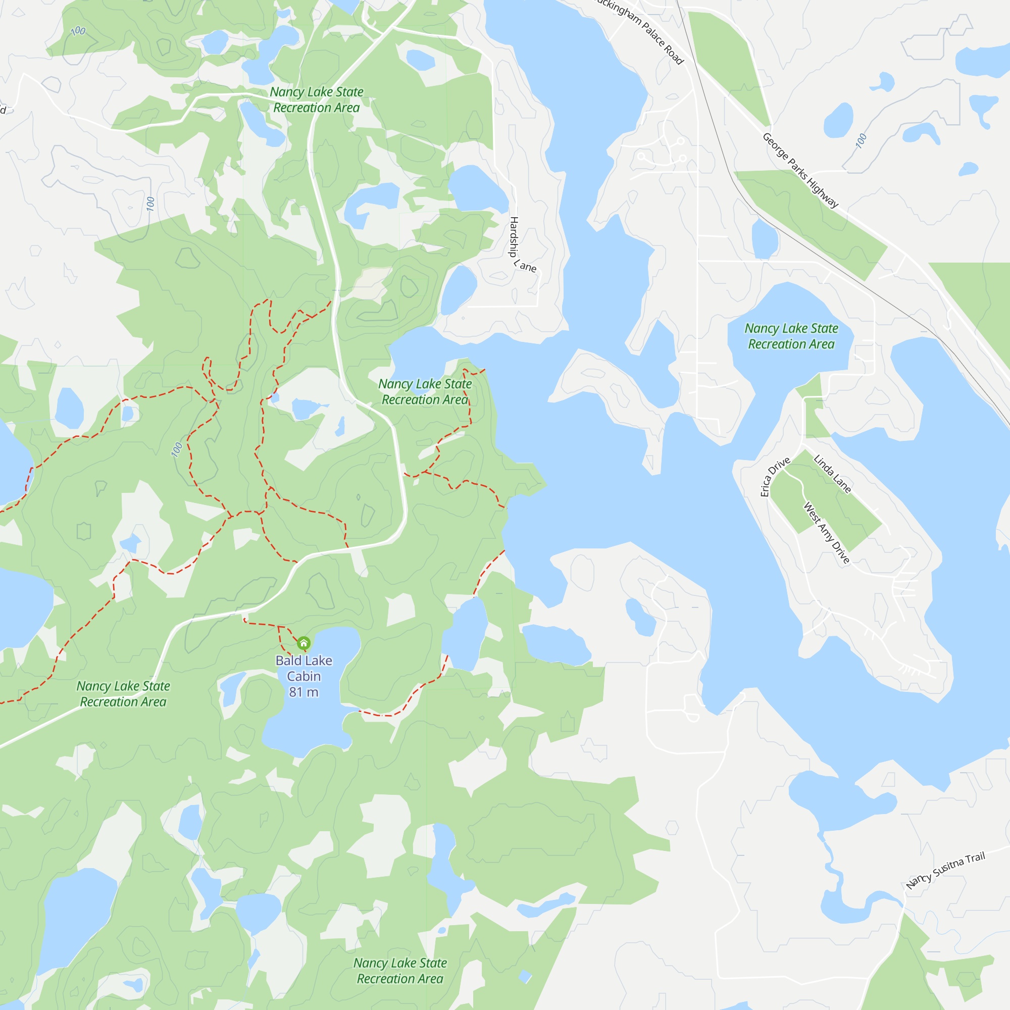 Nancy Lake #4 Cabin map