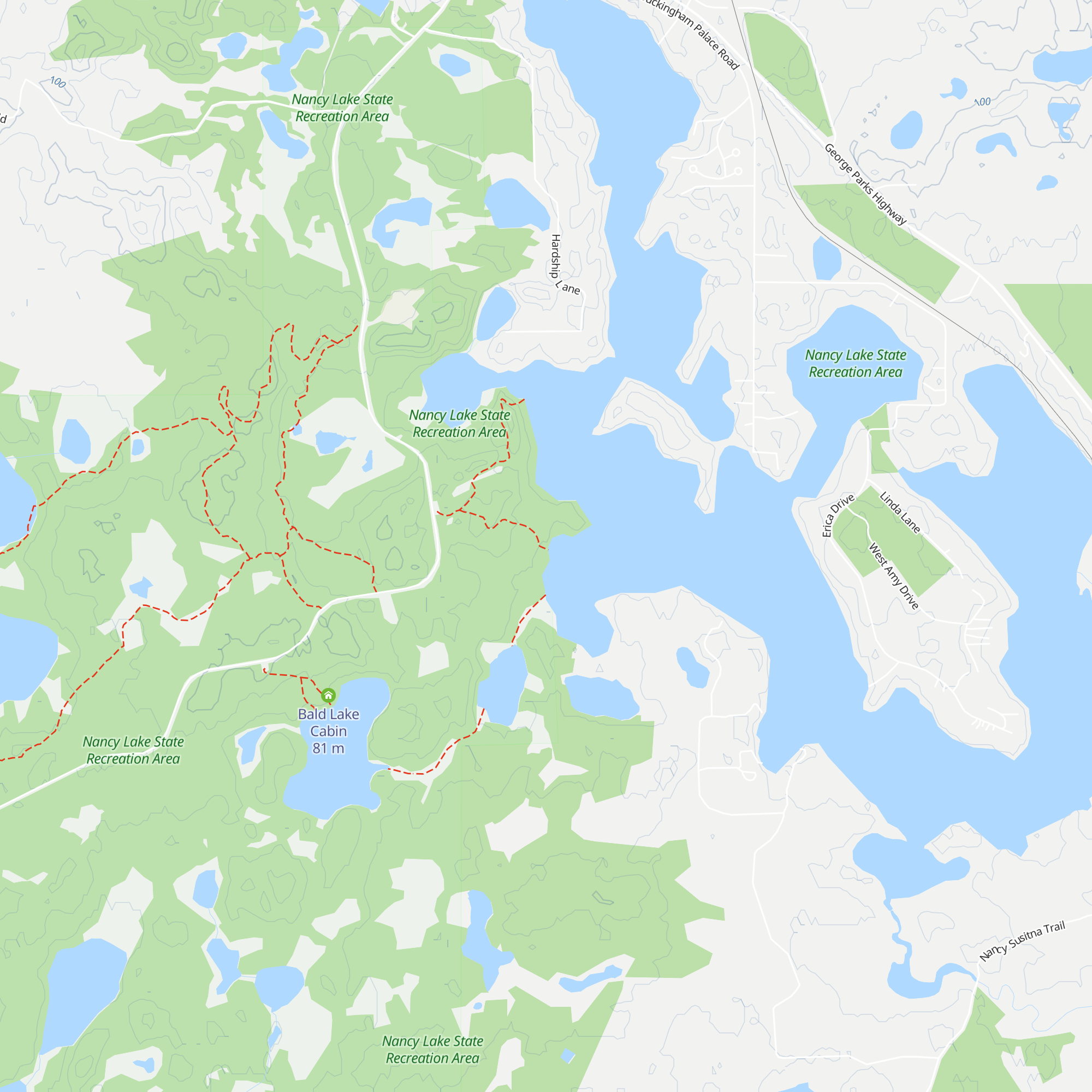 Nancy Lake #4 Cabin map