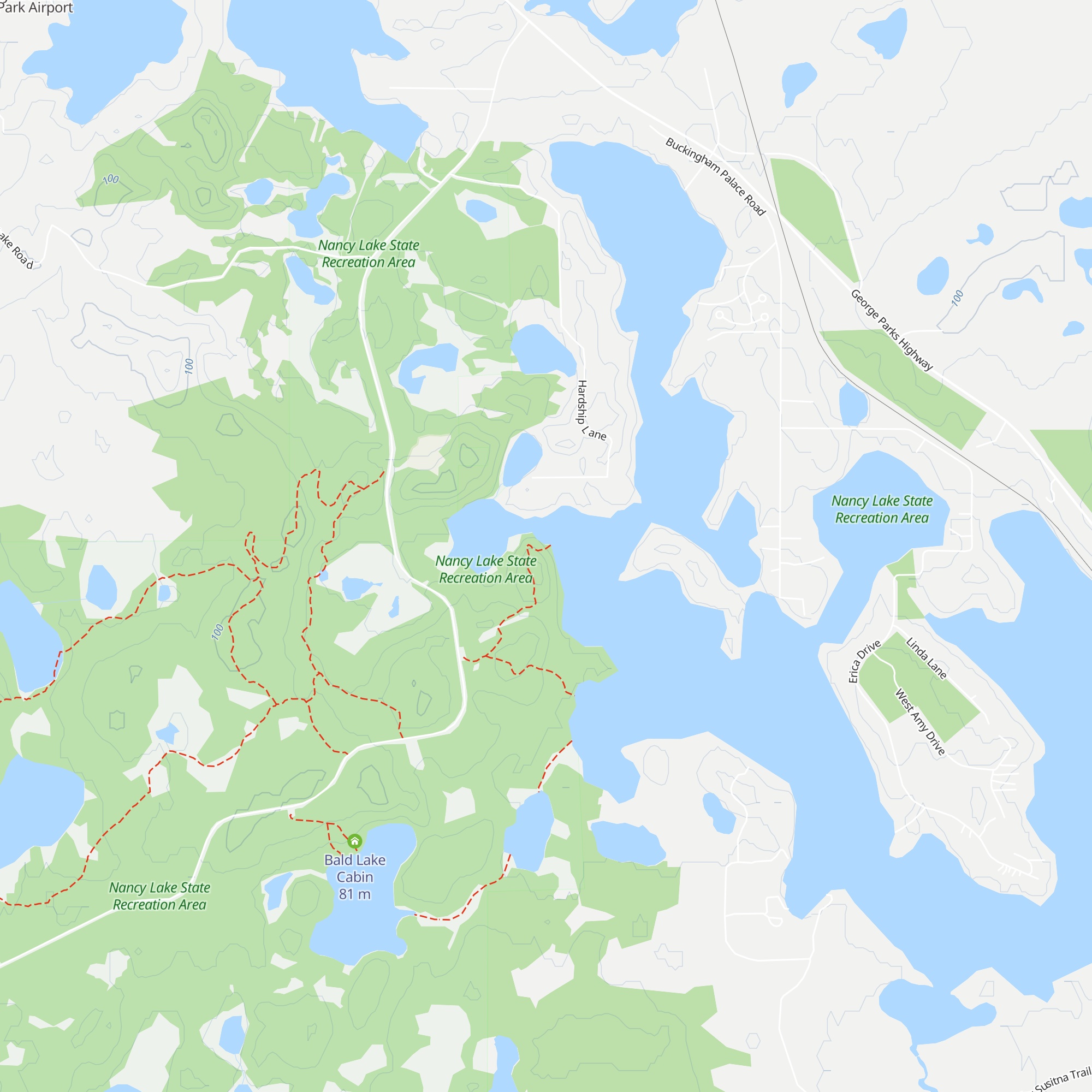 Nancy Lake #1 Cabin map