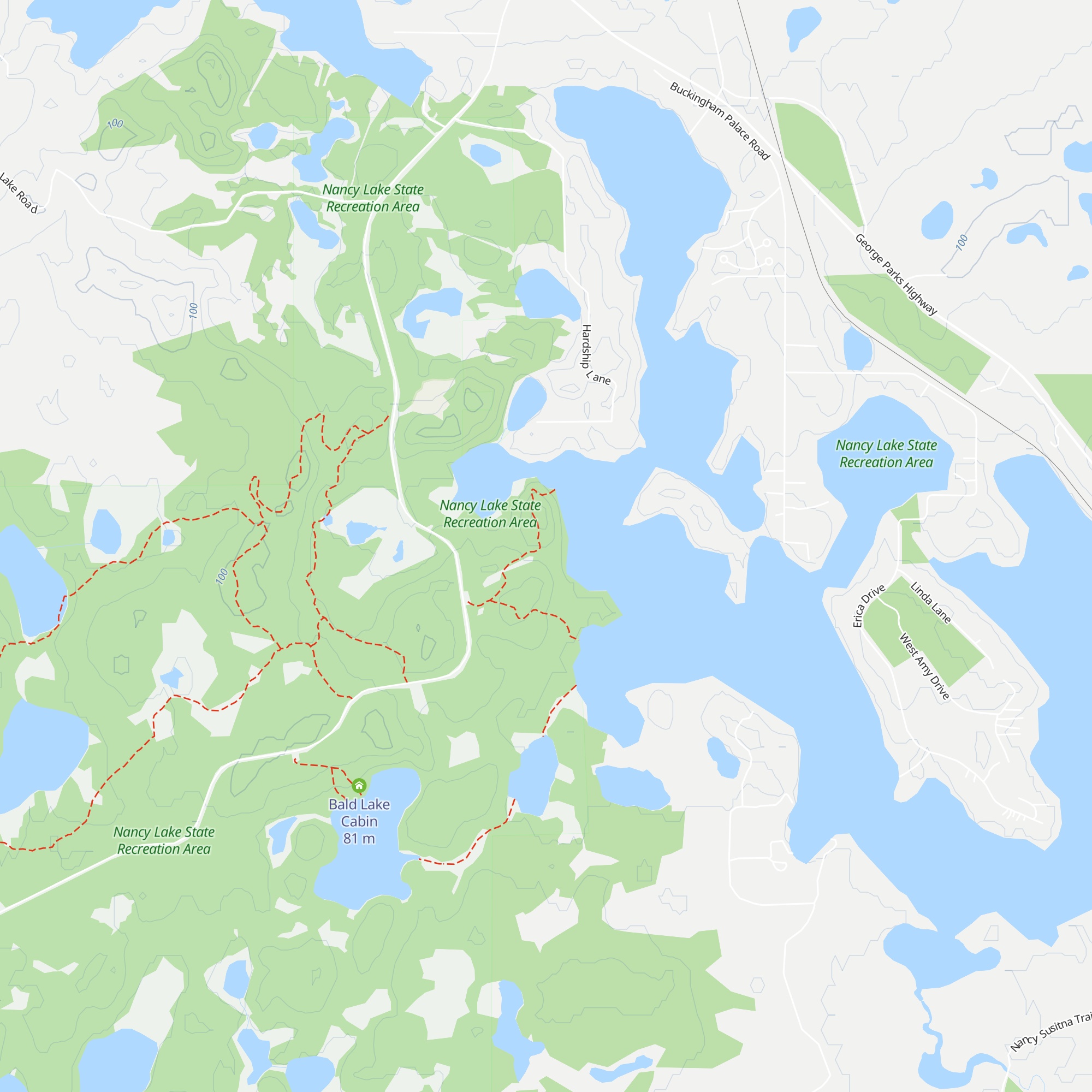 Nancy Lake #2 Cabin map