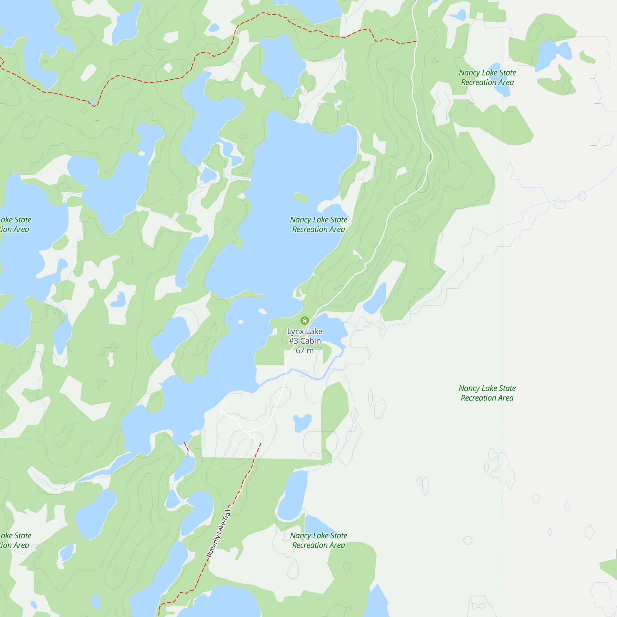 Lynx Lake #2 Cabin map