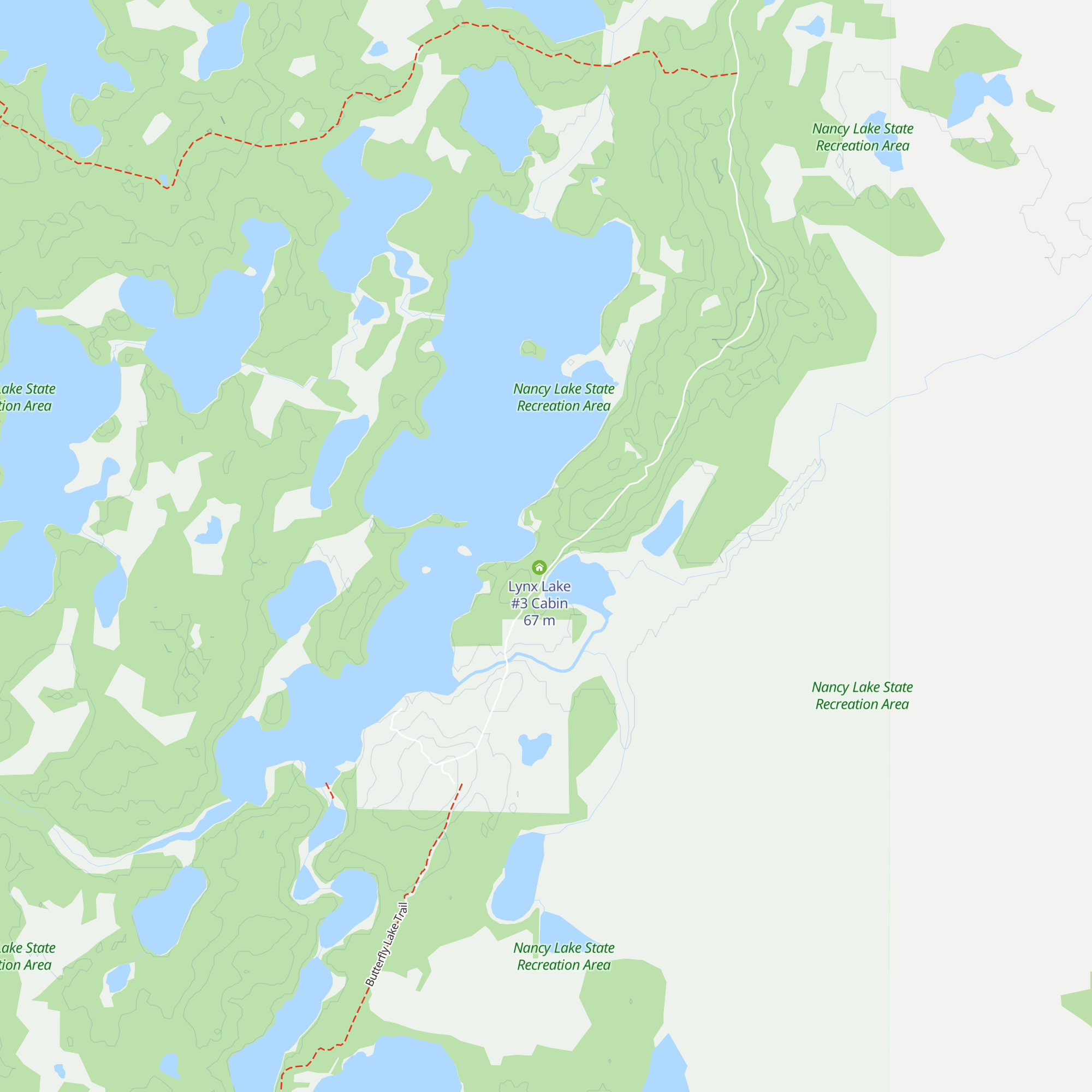 Lynx Lake #2 Cabin map
