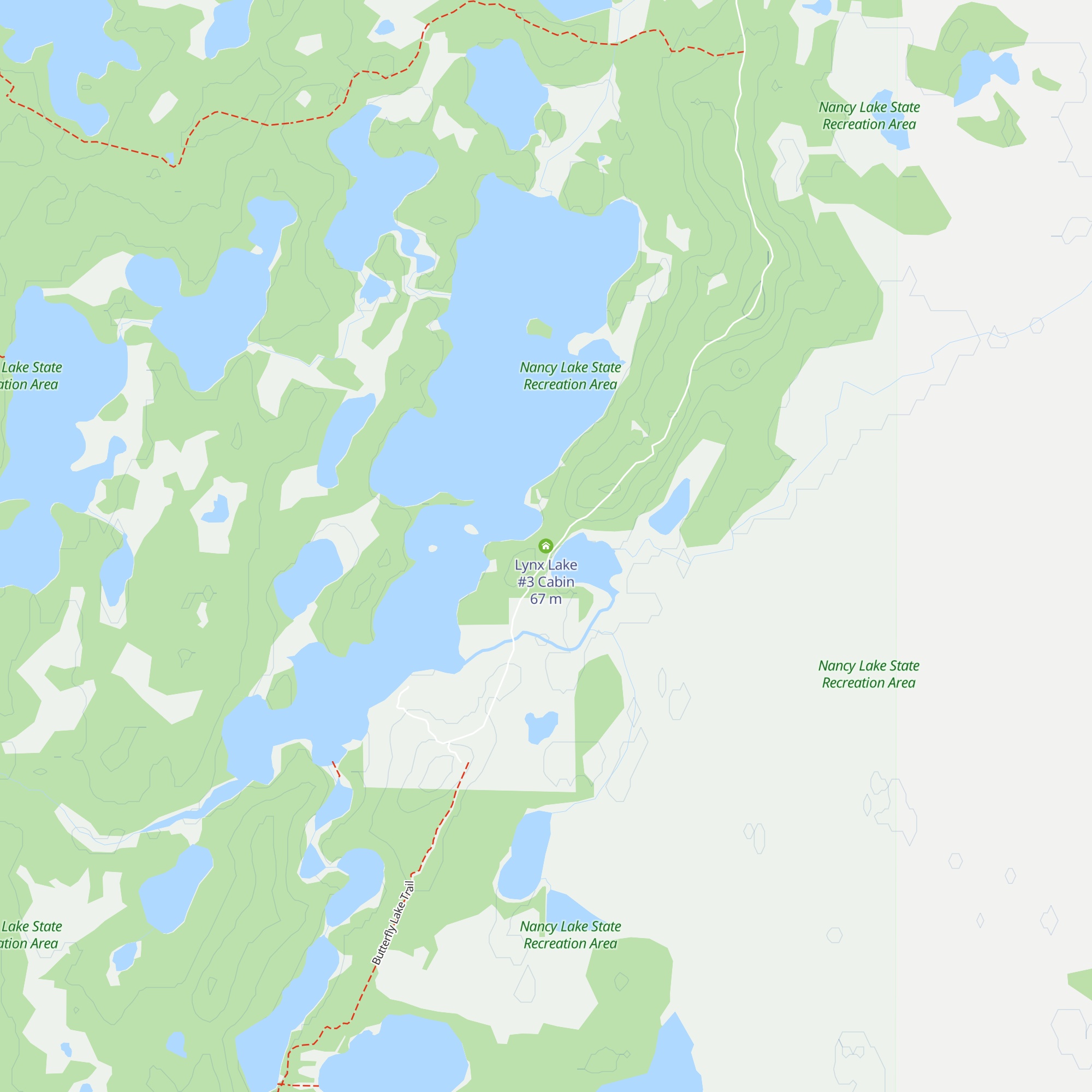 Lynx Lake #3 Cabin map