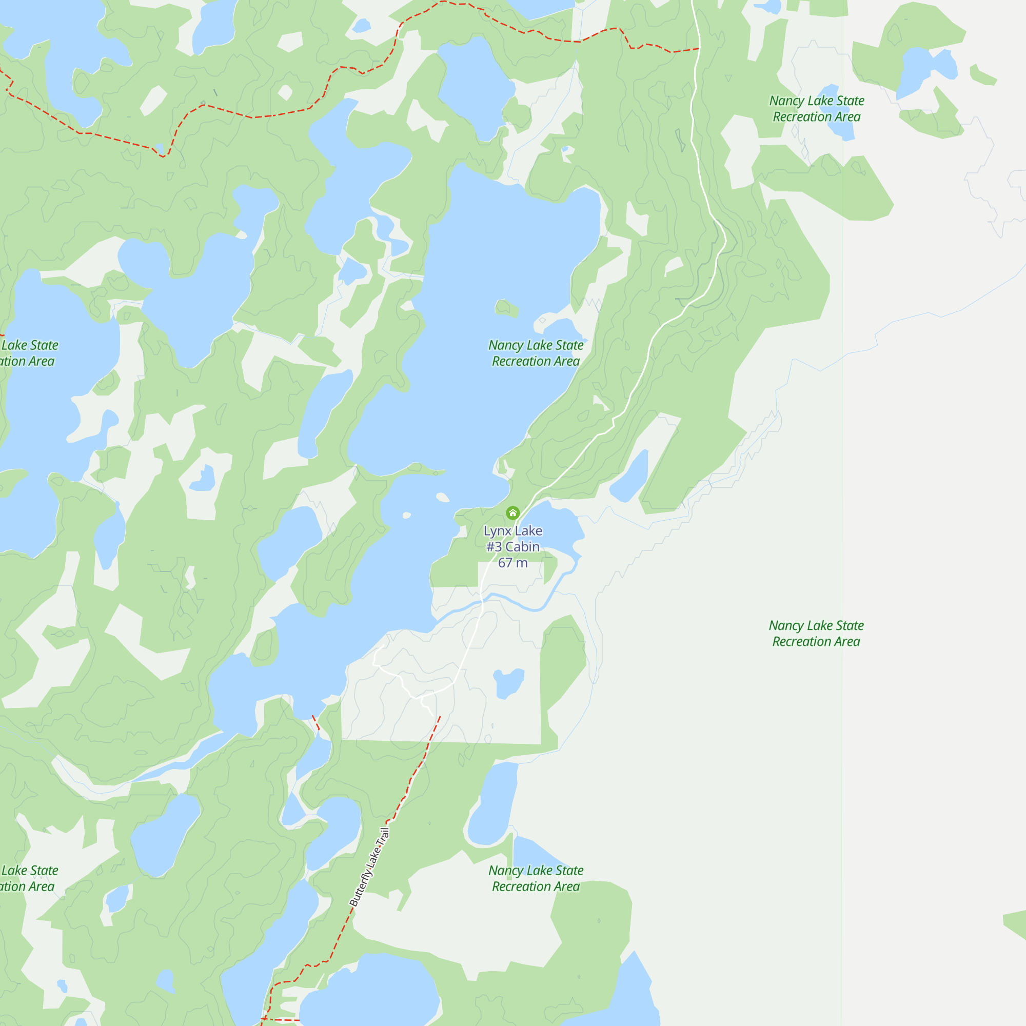 Lynx Lake #3 Cabin map