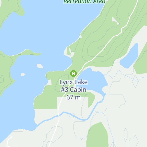 Map of Lynx Lake #3 Cabin