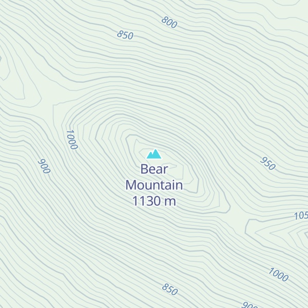 Map of Bear Mountain