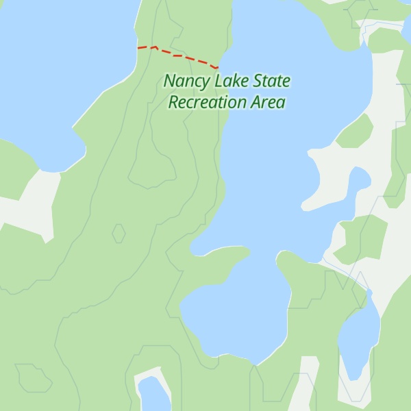 Map of James Lake Cabin