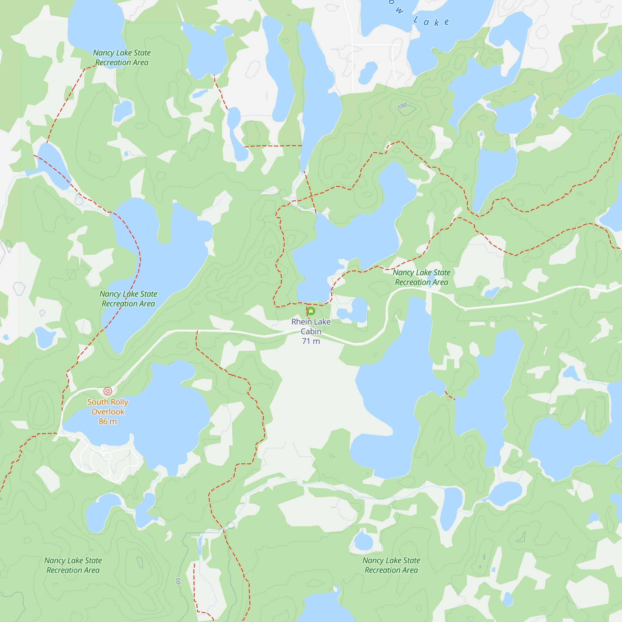 Rhein Lake Cabin map