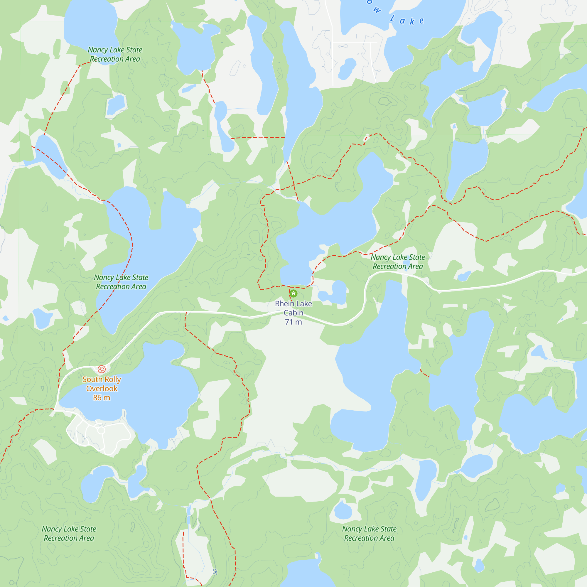 Rhein Lake Cabin map